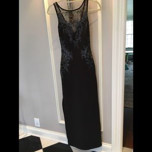 Black lace gown